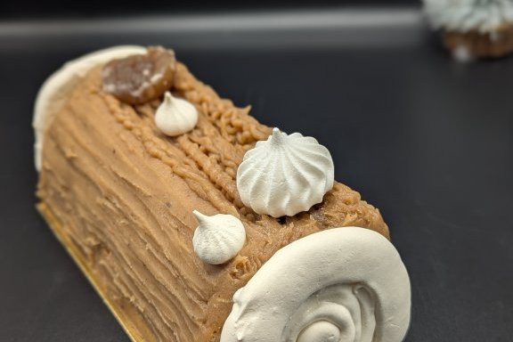 La bûche Ecrin marron